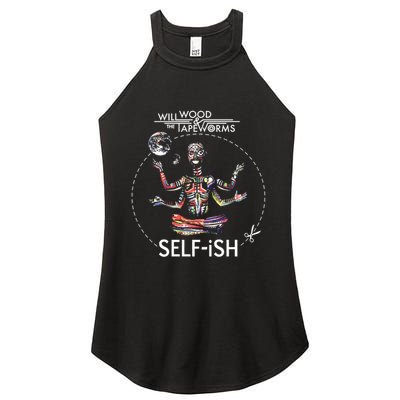 Selffish Funny Design Witty And Playful Humor Women's Perfect Tri Rocker Tank