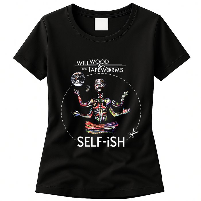 Selffish Funny Design Witty And Playful Humor Womens T-Shirt