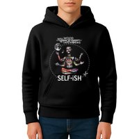 Selffish Funny Design Witty And Playful Humor Kids Hoodie