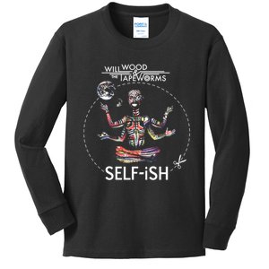 Selffish Funny Design Witty And Playful Humor Kids Long Sleeve Shirt