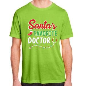 SantaS Favorite Doctor Merry Xmas Claus Stethoscope Gift Adult ChromaSoft Performance T-Shirt