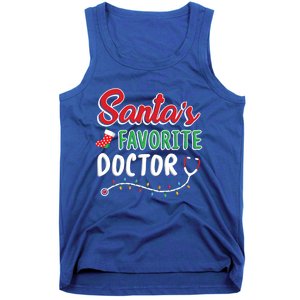 SantaS Favorite Doctor Merry Xmas Claus Stethoscope Gift Tank Top