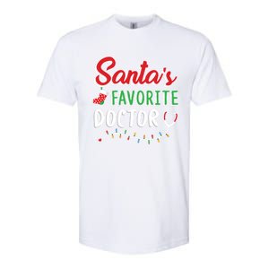 SantaS Favorite Doctor Merry Xmas Claus Stethoscope Gift Softstyle CVC T-Shirt