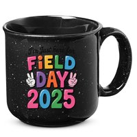 School Field Day Teacher Im Just Here For Field Day 2025 15oz Campfire Ceramic Mug