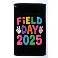 School Field Day Teacher Im Just Here For Field Day 2025 Golf Towel
