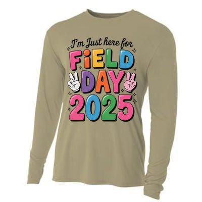 School Field Day Teacher Im Just Here For Field Day 2025 Cooling Performance Long Sleeve Crew