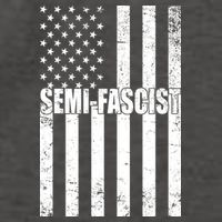 Semi Fascist Distressed USA American Flag Vector Backpack