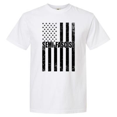 Semi Fascist Distressed USA American Flag Garment-Dyed Heavyweight T-Shirt