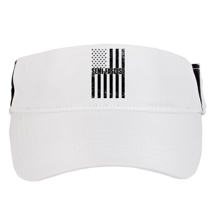 Semi Fascist Distressed USA American Flag Adult Drive Performance Visor