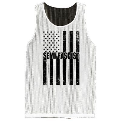 Semi Fascist Distressed USA American Flag Mesh Reversible Basketball Jersey Tank