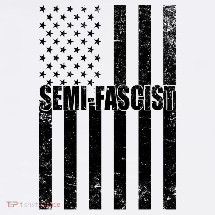 Semi Fascist Distressed USA American Flag Magnet