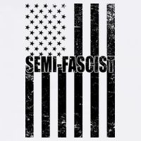 Semi Fascist Distressed USA American Flag Cooling Performance Long Sleeve Crew