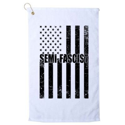 Semi Fascist Distressed USA American Flag Golf Towel