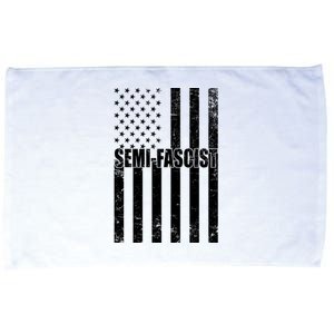 Semi Fascist Distressed USA American Flag Microfiber Hand Towel