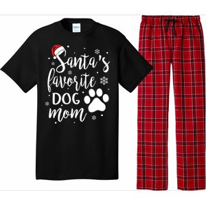 SantaS Favorite Dog Mom Christmas Birthday Dog Lovers Gift Pajama Set