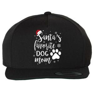 SantaS Favorite Dog Mom Christmas Birthday Dog Lovers Gift Wool Snapback Cap