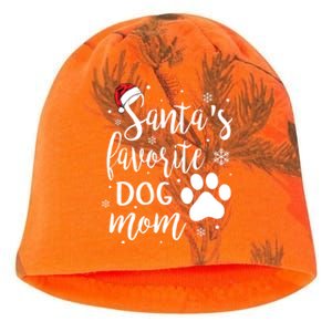 SantaS Favorite Dog Mom Christmas Birthday Dog Lovers Gift Kati - Camo Knit Beanie