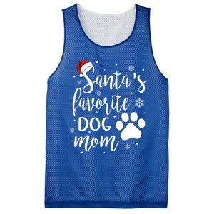 SantaS Favorite Dog Mom Christmas Birthday Dog Lovers Gift Mesh Reversible Basketball Jersey Tank