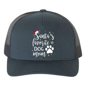 SantaS Favorite Dog Mom Christmas Birthday Dog Lovers Gift Yupoong Adult 5-Panel Trucker Hat