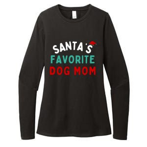 SantaS Favorite Dog Mom Funny Dog Santa Dog Mom Christmas Gift Womens CVC Long Sleeve Shirt