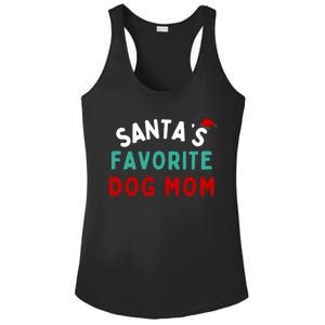 SantaS Favorite Dog Mom Funny Dog Santa Dog Mom Christmas Gift Ladies PosiCharge Competitor Racerback Tank