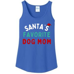 SantaS Favorite Dog Mom Funny Dog Santa Dog Mom Christmas Gift Ladies Essential Tank