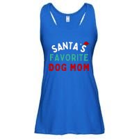 SantaS Favorite Dog Mom Funny Dog Santa Dog Mom Christmas Gift Ladies Essential Flowy Tank