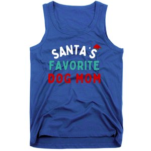 SantaS Favorite Dog Mom Funny Dog Santa Dog Mom Christmas Gift Tank Top