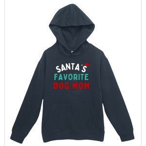 SantaS Favorite Dog Mom Funny Dog Santa Dog Mom Christmas Gift Urban Pullover Hoodie