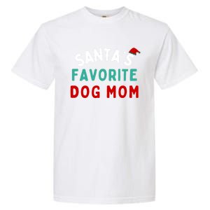 SantaS Favorite Dog Mom Funny Dog Santa Dog Mom Christmas Gift Garment-Dyed Heavyweight T-Shirt