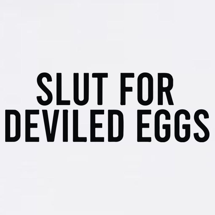 Slut For Deviled Eggs Flat Bill Trucker Hat