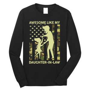 Stepdad Fathers Day Gift Awesome Like My Daughter In Law Long Sleeve Shirt