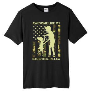 Stepdad Fathers Day Gift Awesome Like My Daughter In Law Tall Fusion ChromaSoft Performance T-Shirt