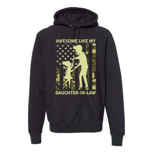 Stepdad Fathers Day Gift Awesome Like My Daughter In Law Premium Hoodie