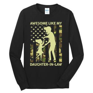 Stepdad Fathers Day Gift Awesome Like My Daughter In Law Tall Long Sleeve T-Shirt