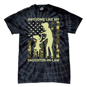 Stepdad Fathers Day Gift Awesome Like My Daughter In Law Tie-Dye T-Shirt