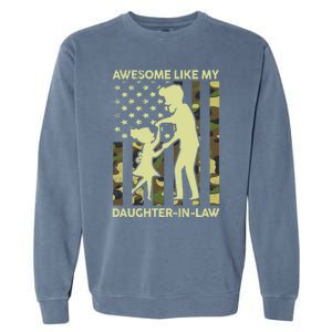 Stepdad Fathers Day Gift Awesome Like My Daughter In Law Garment-Dyed Sweatshirt