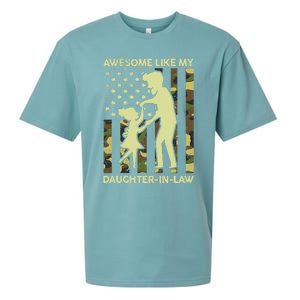 Stepdad Fathers Day Gift Awesome Like My Daughter In Law Sueded Cloud Jersey T-Shirt