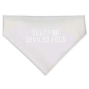 Slut For Deviled Eggs  Funny Gag Gift  USA-Made Doggie Bandana