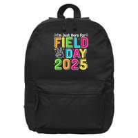 School Field Day Teacher Im Just Here For Field Day 2025 16 in Basic Backpack
