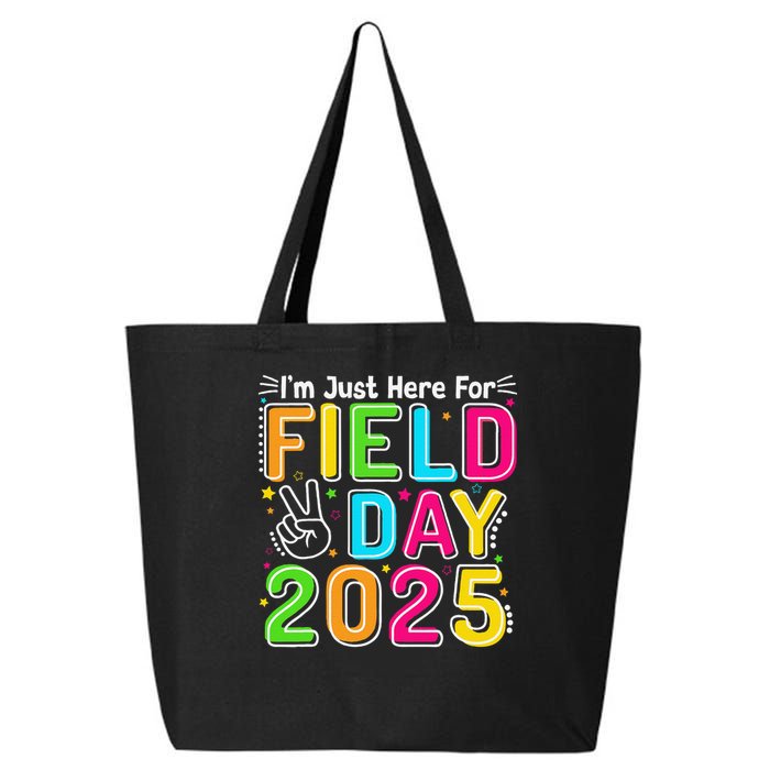 School Field Day Teacher Im Just Here For Field Day 2025 25L Jumbo Tote