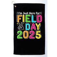 School Field Day Teacher Im Just Here For Field Day 2025 Golf Towel