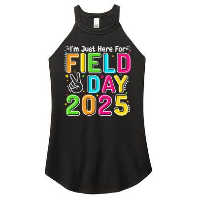 School Field Day Teacher Im Just Here For Field Day 2025 Women's Perfect Tri Rocker Tank