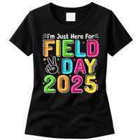 School Field Day Teacher Im Just Here For Field Day 2025 Womens T-Shirt