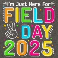 School Field Day Teacher Im Just Here For Field Day 2025 Cotton Canvas Backpack