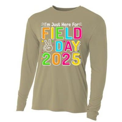 School Field Day Teacher Im Just Here For Field Day 2025 Cooling Performance Long Sleeve Crew