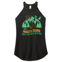 Smokey's friends don't play with matches funny saying Women's Perfect Tri Rocker Tank