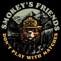 Smokeys Friends Dont Play With Matches Cooling Performance Crew T-Shirt