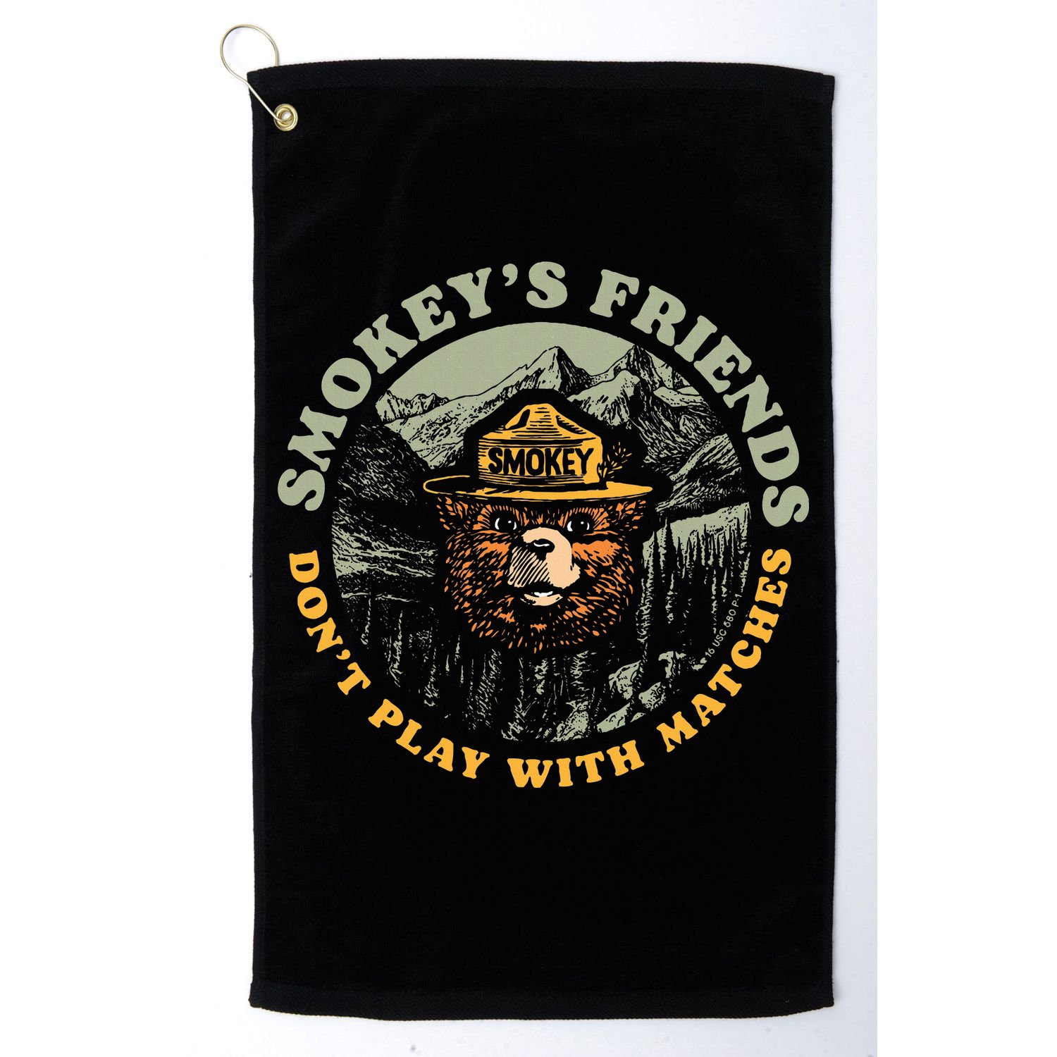 Smokeys Friends Dont Play With Matches Golf Towel