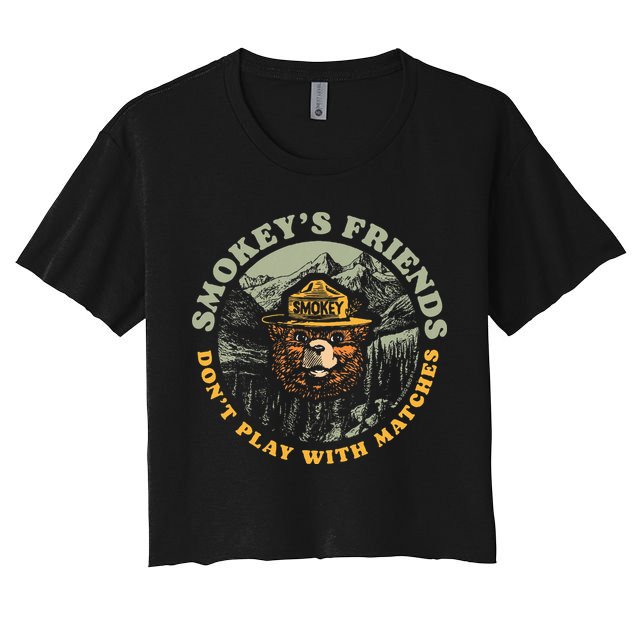 Smokeys Friends Dont Play With Matches Crop Top
